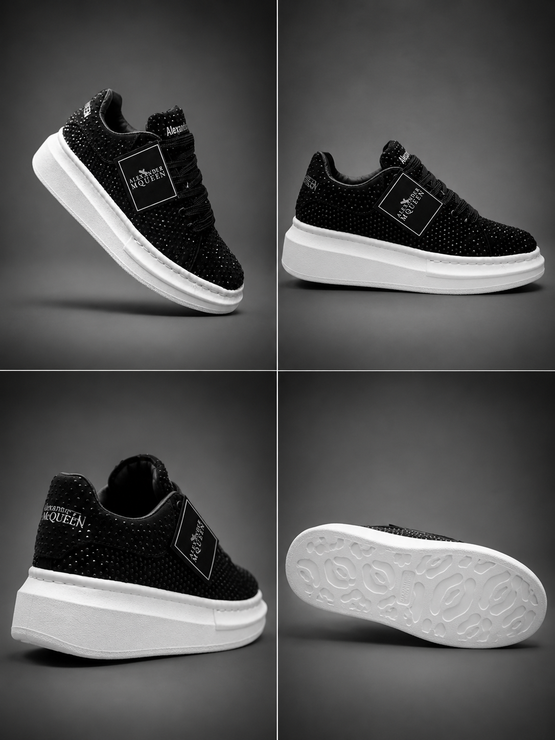 Tenis de Plataforma Unisex con Brillos Premium | Cómodos y Antideslizantes
